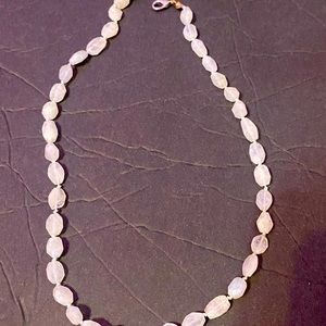 clear crystal necklace